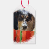 Engelse kerstcadeautjes voor Setter Cadeaulabel (Achterkant)