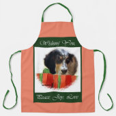 Engelse kerstcadeautjes voor Setter Schort (Voorkant)