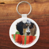 Engelse kerstcadeautjes voor Setter Sleutelhanger (Voorkant)