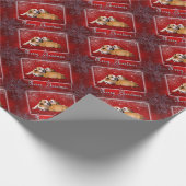 Engelse kerstkaart Bulldog Cadeaupapier (Hoek)