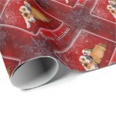 Engelse kerstkaart Bulldog Cadeaupapier (Rol Hoek)
