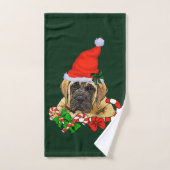 Engelse kerstmis bad handdoek (Handdoek)
