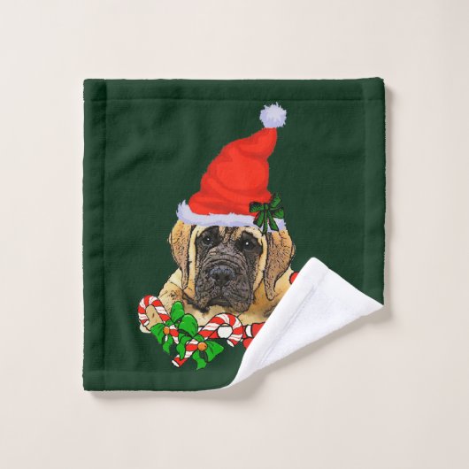 Engelse kerstmis bad handdoek (Wasdoekje)