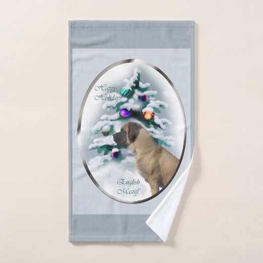 Engelse kerstmis bad handdoek (Handdoek)