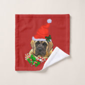 Engelse kerstmis bad handdoek (Wasdoekje)