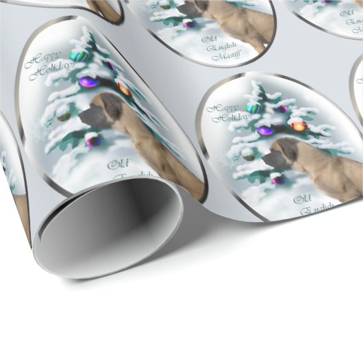 Engelse kerstmis cadeaupapier (Rol Hoek)