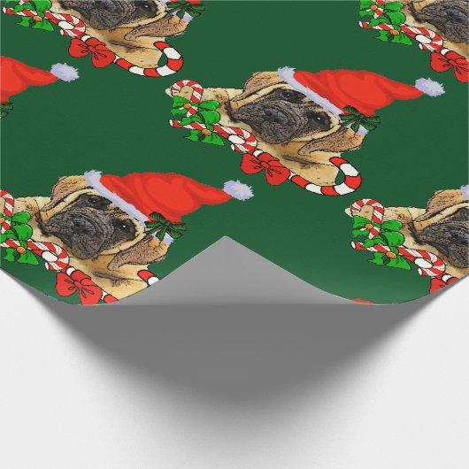 Engelse kerstmis cadeaupapier (Hoek)