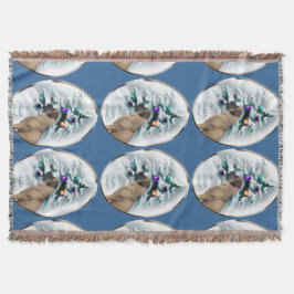 Engelse kerstmis deken