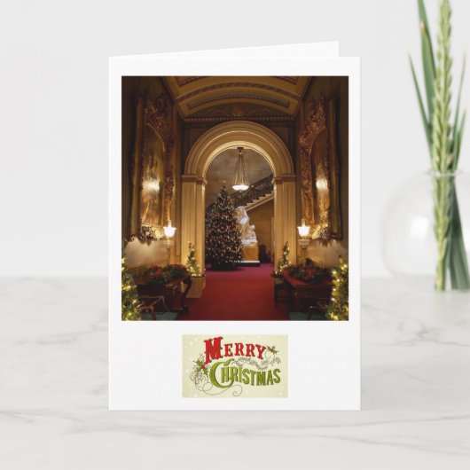 Engelse Kerstmis Feestdagen Kaart (Voorkant)