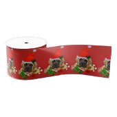 Engelse kerstmis grosgrain lint (Spoel)