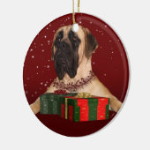 Engelse kerstmis keramisch ornament (Links)