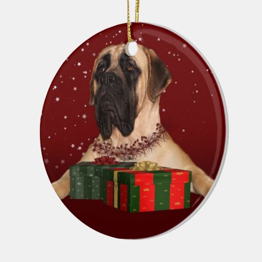 Engelse kerstmis keramisch ornament (Links)