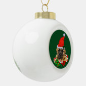 Engelse kerstmis keramische bal ornament (Links)