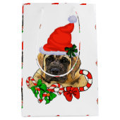 Engelse kerstmis medium cadeauzakje (Voorkant)