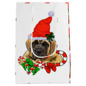 Engelse kerstmis medium cadeauzakje (Achterkant)