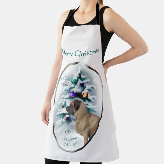 Engelse kerstmis schort (Insitu)