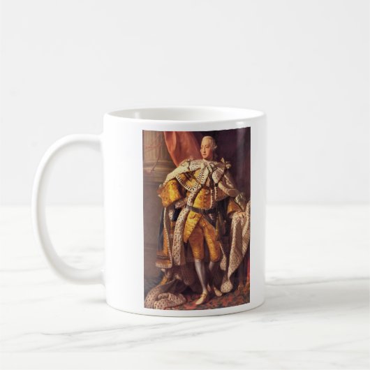 Engelse koning George III van de Studio Allan Rams Koffiemok (Links)