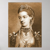 Engelse koningin Charlotte 1762 Poster (Voorkant)