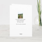 Engelse landelijke scène met origineel vers voor p kaart (Achterkant)