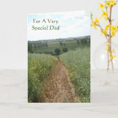 Engelse landelijke scène met origineel vers voor p kaart (Gele Bloem)