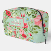 Engelse landelijke wilde bloem monogram toilettasje (Rechterhoek)