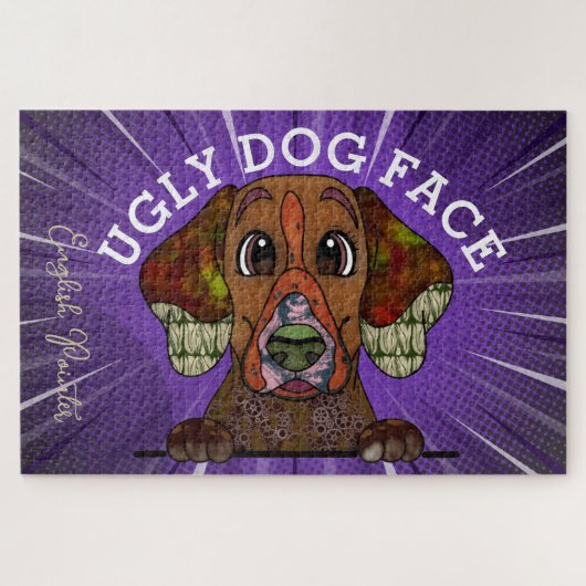 Engelse lelijke hond van Pointer 1000 Legpuzzel (Horizontaal)