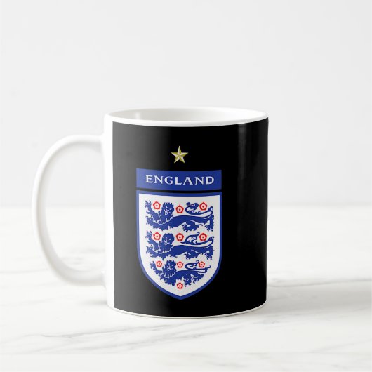 engelse leonesses football 2022 Three Heraldic Lio Koffiemok (Links)