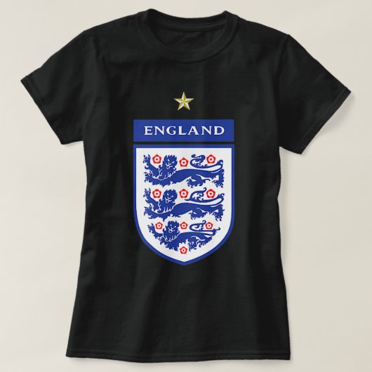engelse leonesses football 2022 Three Heraldic Lio T-shirt (Design voorkant)