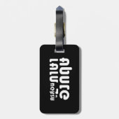 Engelse leraar ภ = ค,อ,นรู?thnos =ส,าษ bagagelabel (Achterkant verticaal)