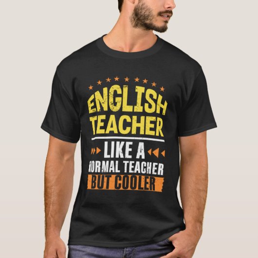 Engelse leraar als een gewone leraar maar cooler G T-shirt (Voorkant)