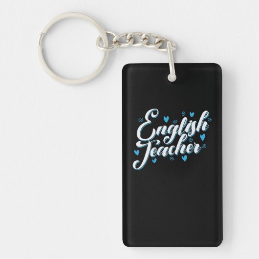 Engelse leraar Beruf Lehrer Schule Tutor Sleutelhanger (Voorkant)