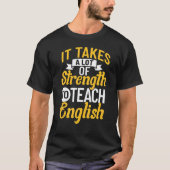 Engelse leraar citeert Engelse Grammar Checker Tea T-shirt (Voorkant)