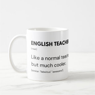Engelse leraar Cool professor en docent Koffiemok