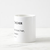 Engelse leraar Cool professor en opvoeder Koffiemok (Center)