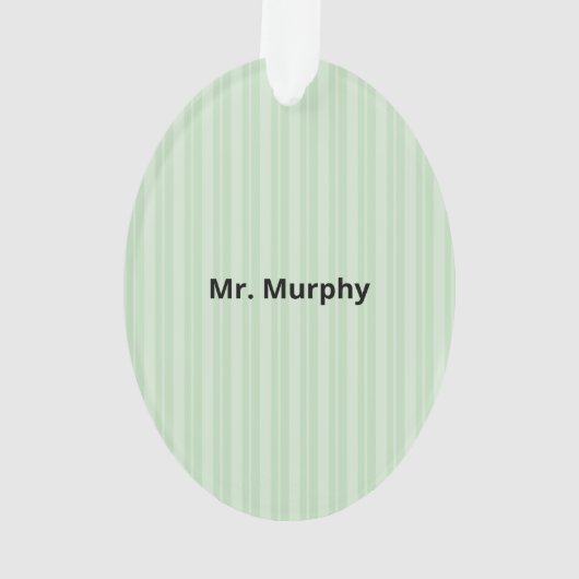 Engelse leraar Dank je, Apple Ornament (achterkant)