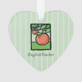 Engelse leraar Dank je, Apple Ornament (voorkant)