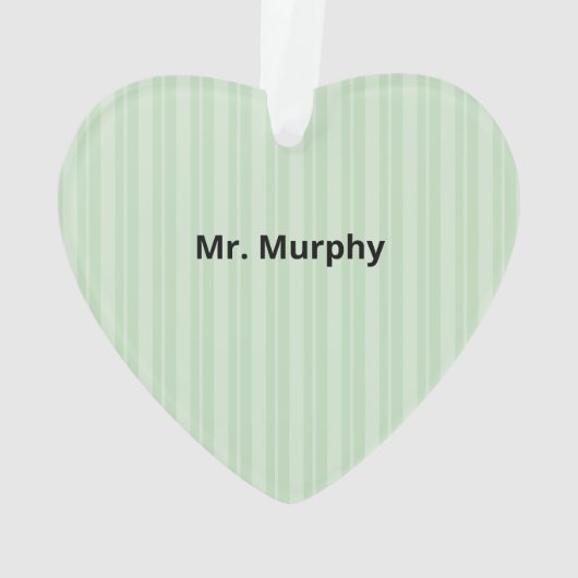 Engelse leraar Dank je, Apple Ornament (achterkant)