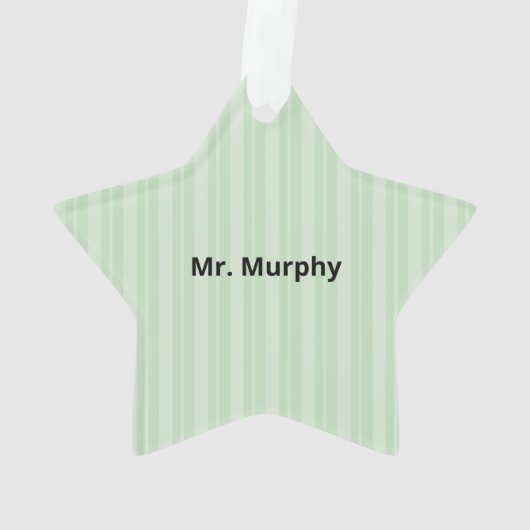 Engelse leraar Dank je, Apple Ornament (achterkant)