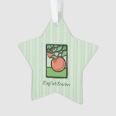 Engelse leraar Dank je, Apple Ornament (voorkant)