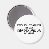 Engelse leraar Deadly Ninja Magneet (Voorkant / Achterkant)