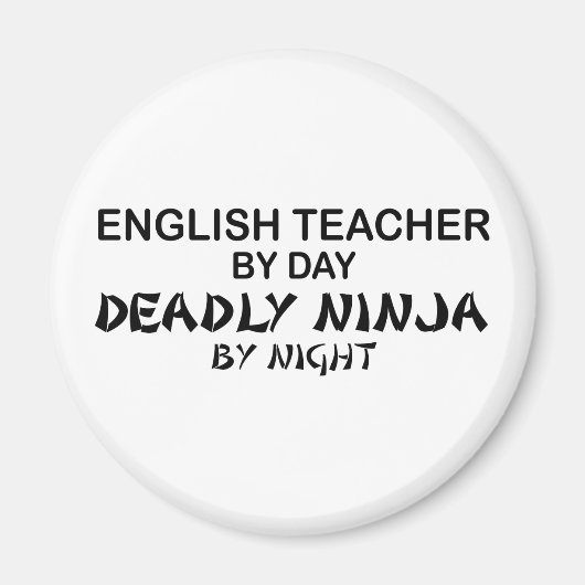 Engelse leraar Deadly Ninja Magneet (Voorkant)