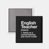 Engelse leraar definitie grappig Byck naar school Magneet (Voorkant / Achterkant)
