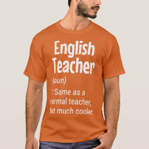 Engelse leraar definitie grappige leraar t-shirt
