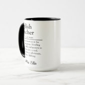 Engelse leraar definitie - waardering van de leraa mok (Voorkant links)