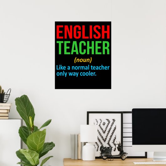 Engelse leraar definitietaal Grammar Poster (Thuiskantoor)