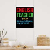 Engelse leraar definitietaal Grammar Poster (Keuken)