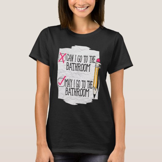 Engelse leraar die les geeft in grammatica schoolg t-shirt (Voorkant)