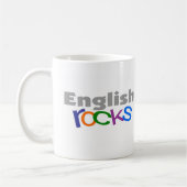 Engelse leraar "English Rocks" cadeaus Koffiemok (Links)