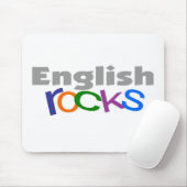 Engelse leraar "English Rocks" cadeaus Muismat (Met muis)