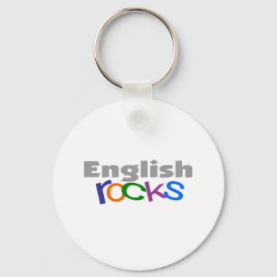 Engelse leraar "English Rocks" cadeaus Sleutelhanger